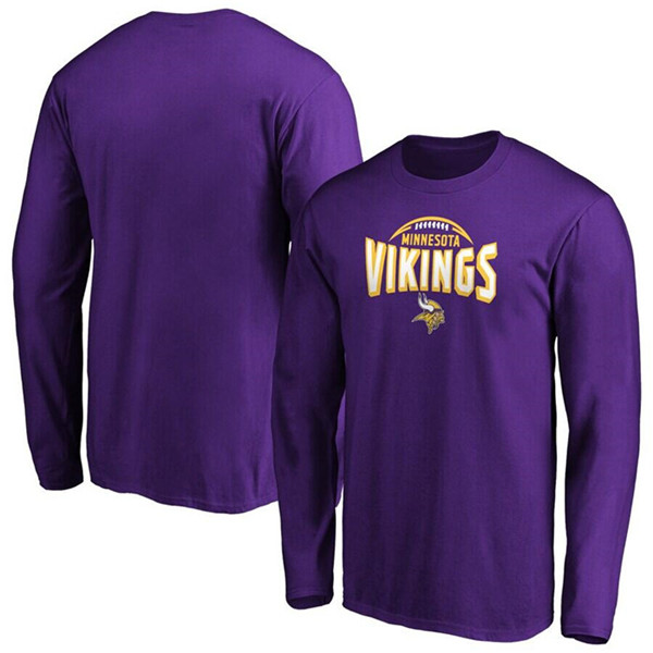 Minnesota Vikings Purple Clamp Down Long Sleeve T-Shirt